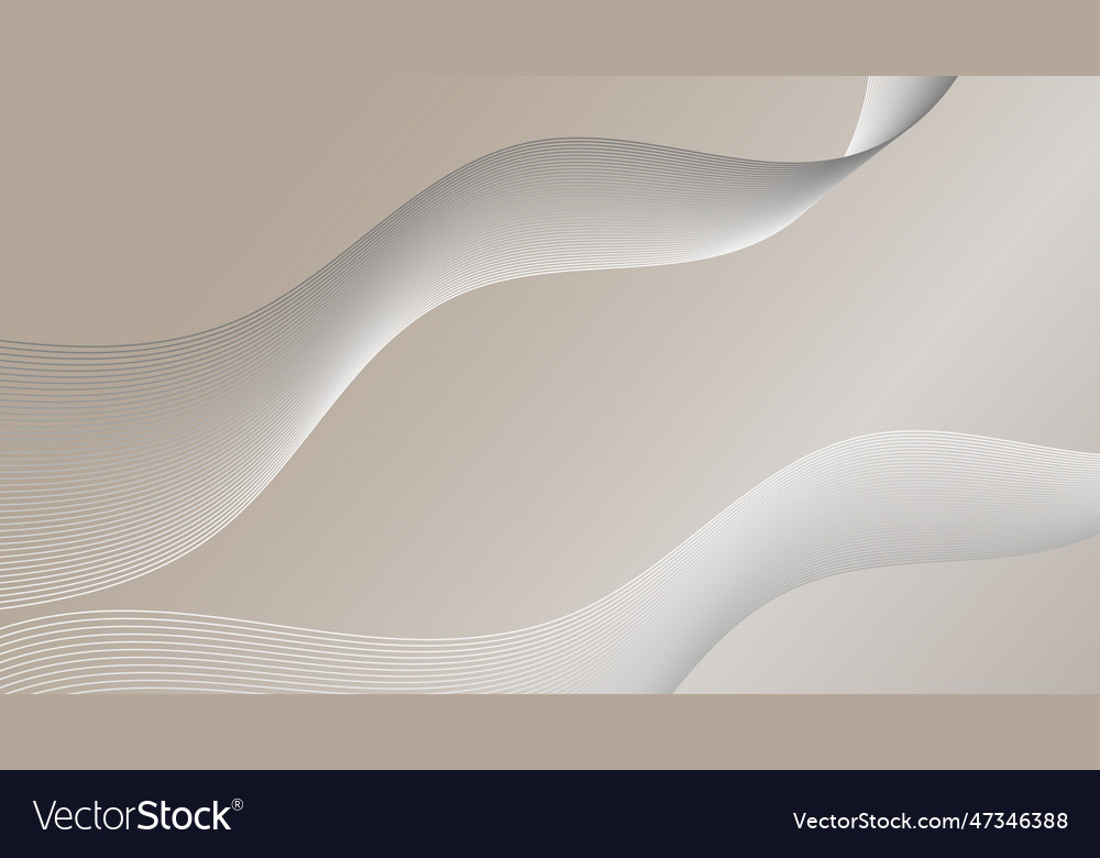 Abstract wave lines elements with glowing light vector image Abstract wave lines elements with glowing light