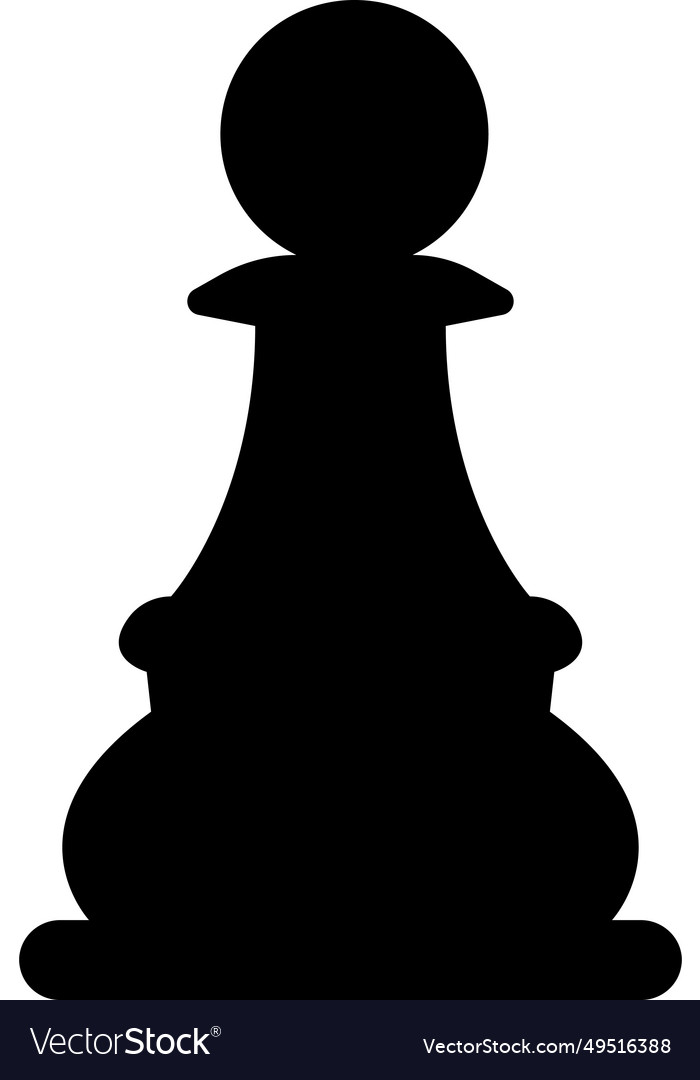 Chess piece icons board game black silhouettes