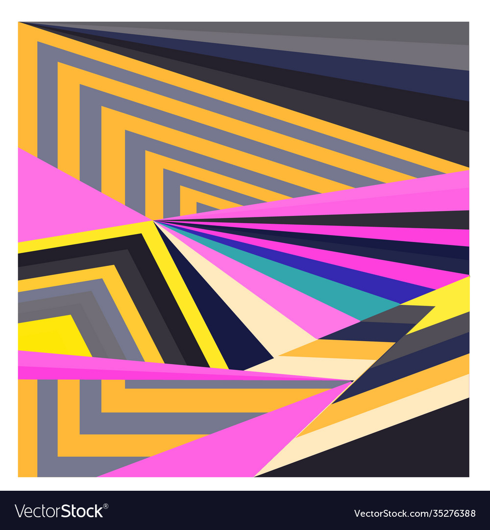 Colorful geometric and curve background pattern