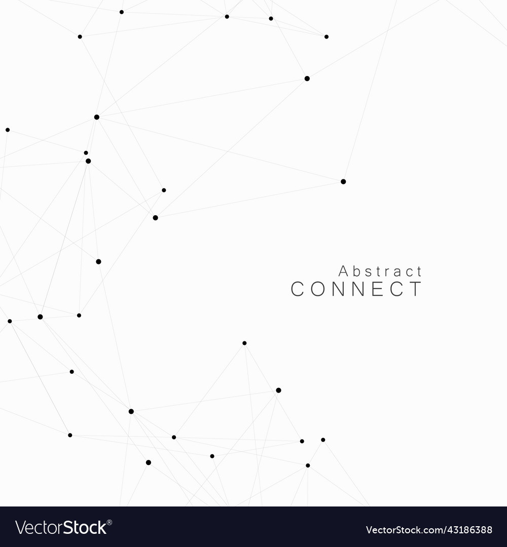 Connected Lines & Dots Network