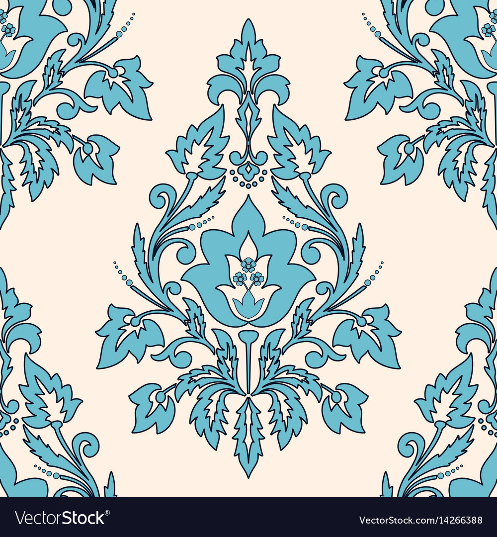 Elegant Floral Damask Pattern