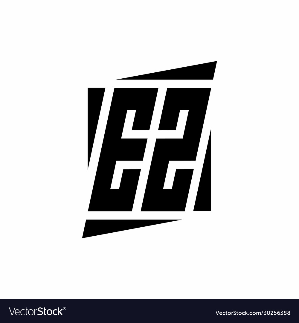 Ez logo monogram with modern style concept design