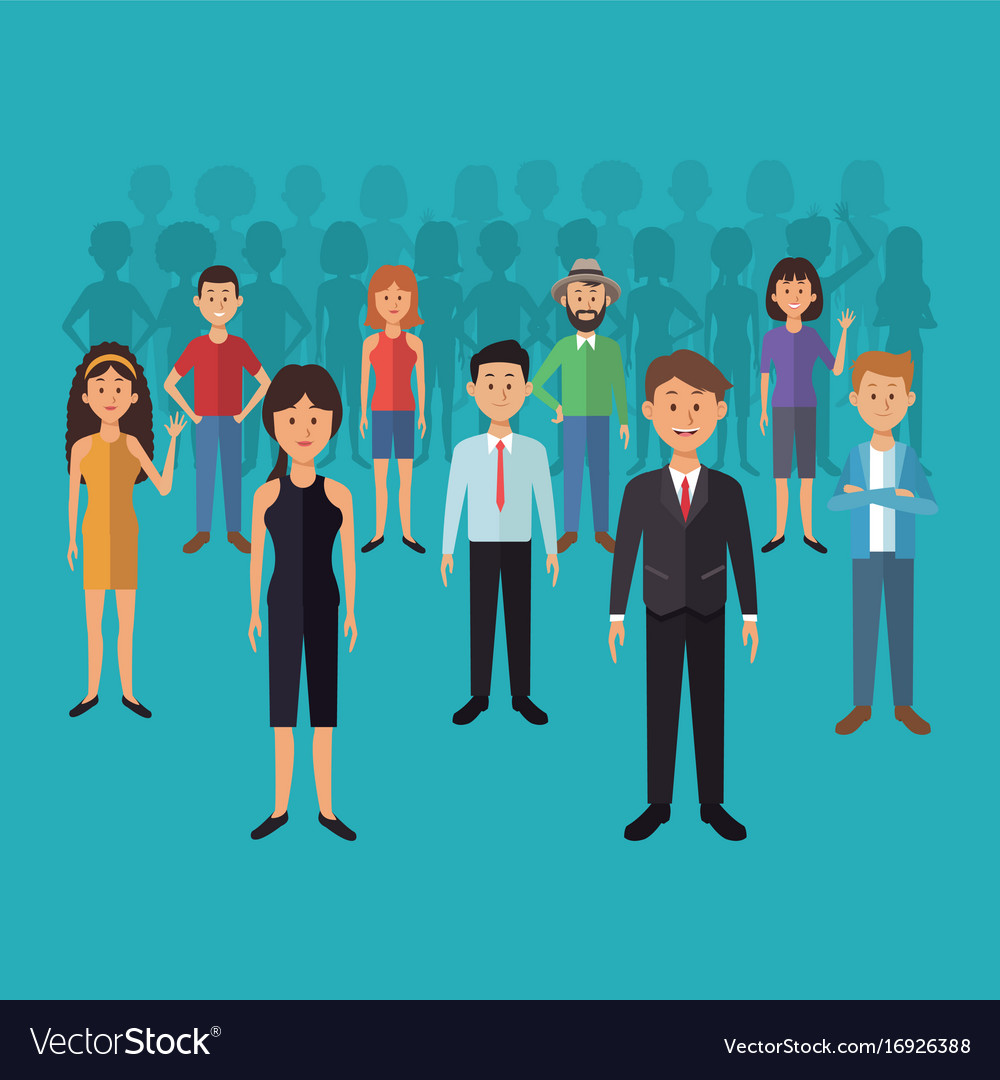 Group of People Silhouette