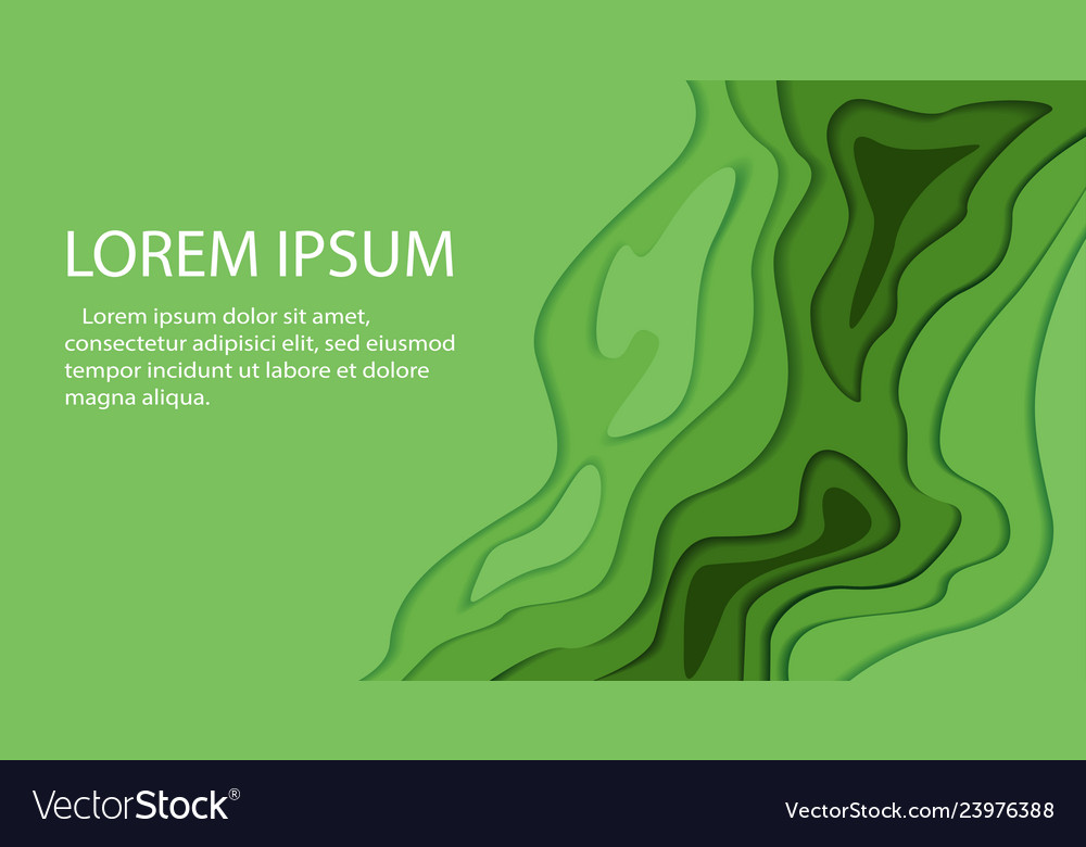 Papercut multi layers 3d color texture vector image Papercut multi layers 3d color texture