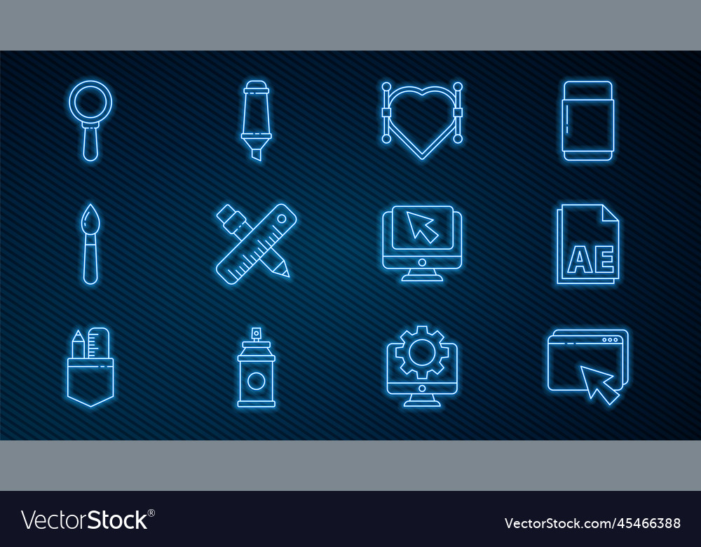 Linien-Web-Design und Entwicklung ae-Datei vector image Linien-Web-Design und Entwicklung ae-Datei