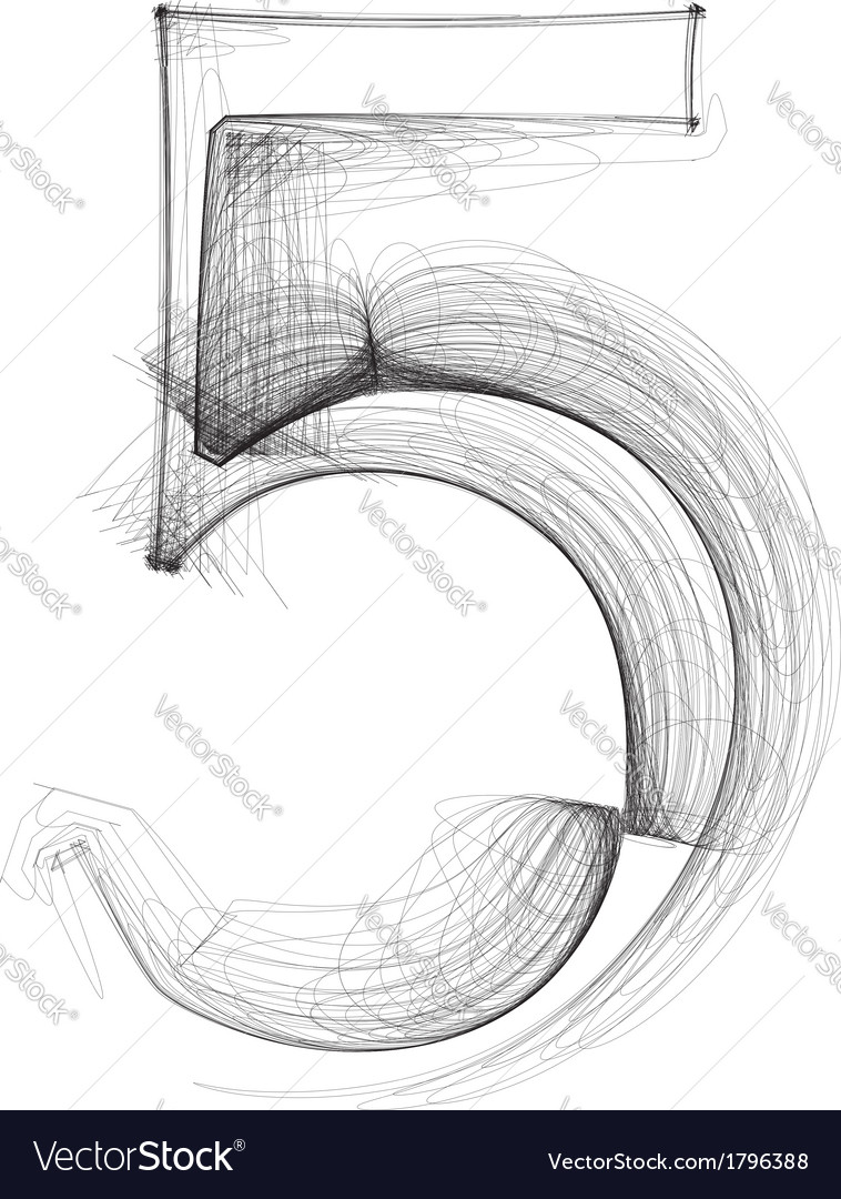 Sketch font number 5