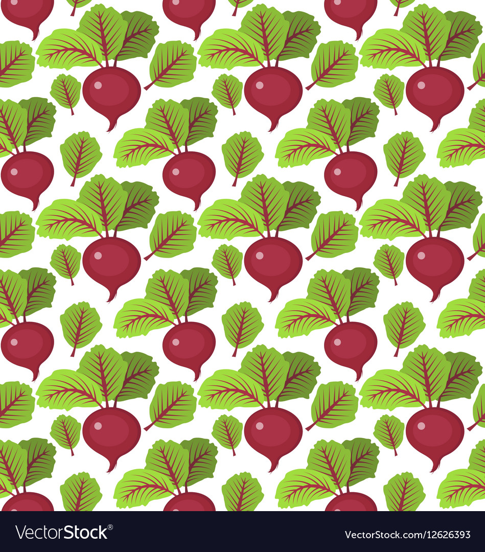 Beet seamless pattern beetroot endless background