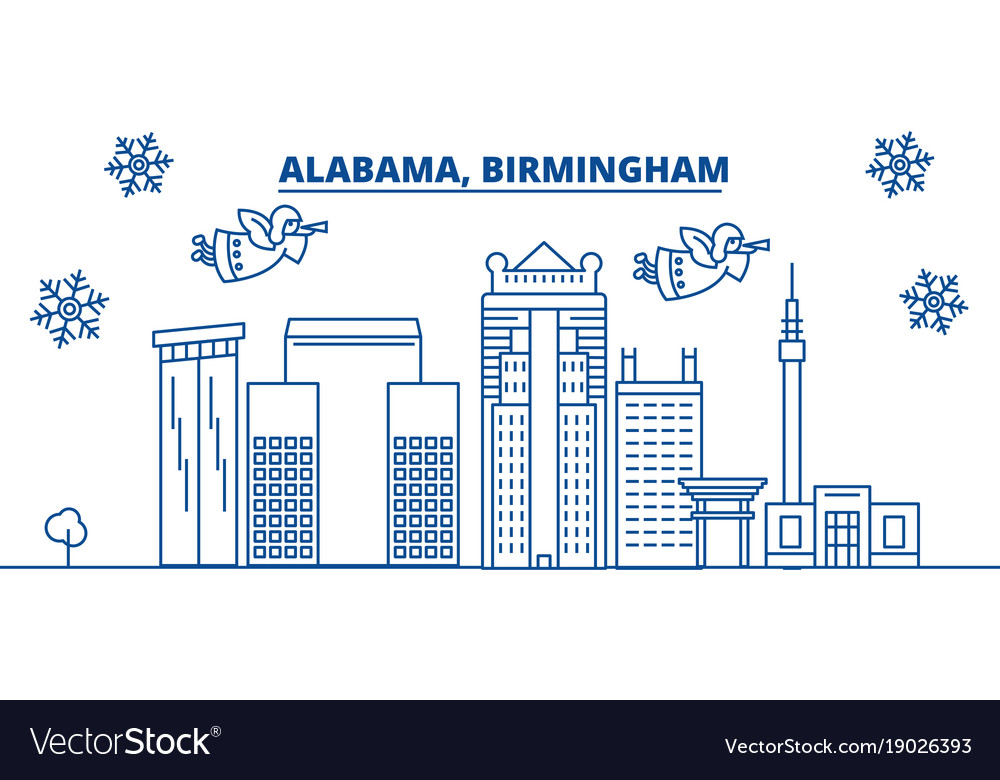 Birmingham Winter Skyline