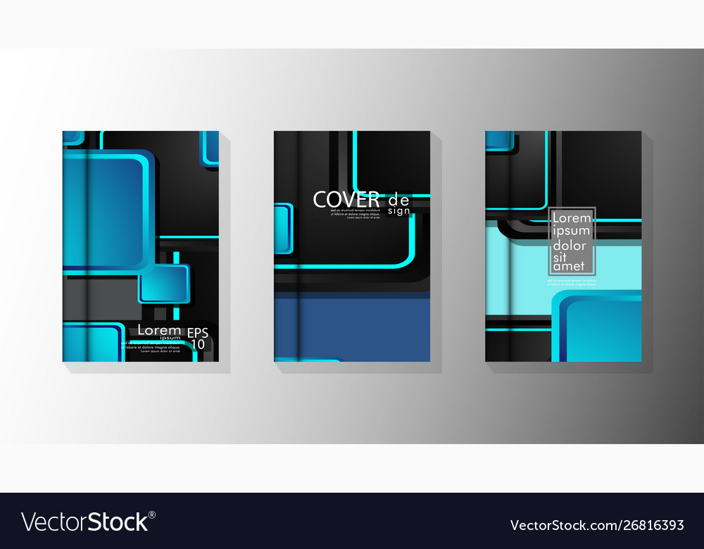 Collection book cover backgrounds Royalty Free Vector Image