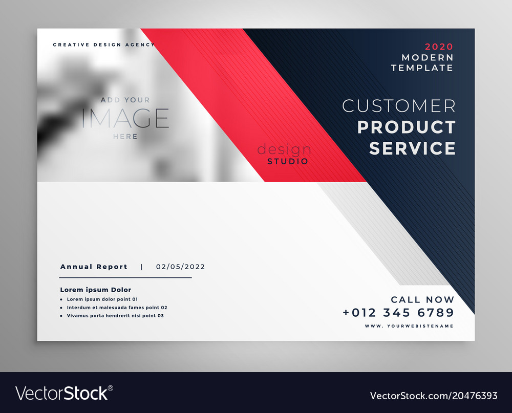 Creative Modern Business Flyer Design Template Vector Image