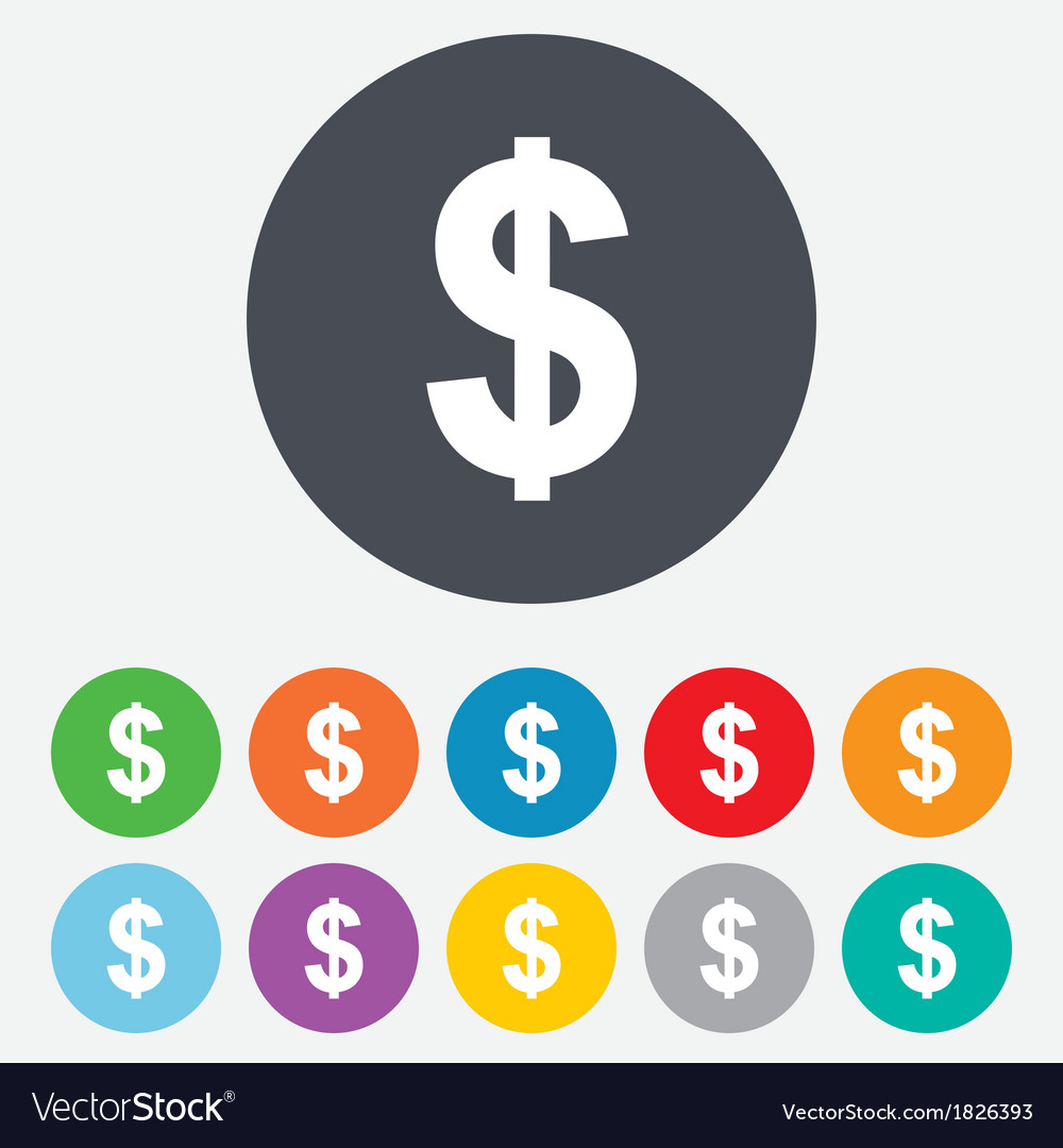 Dollar sign icon usd currency symbol