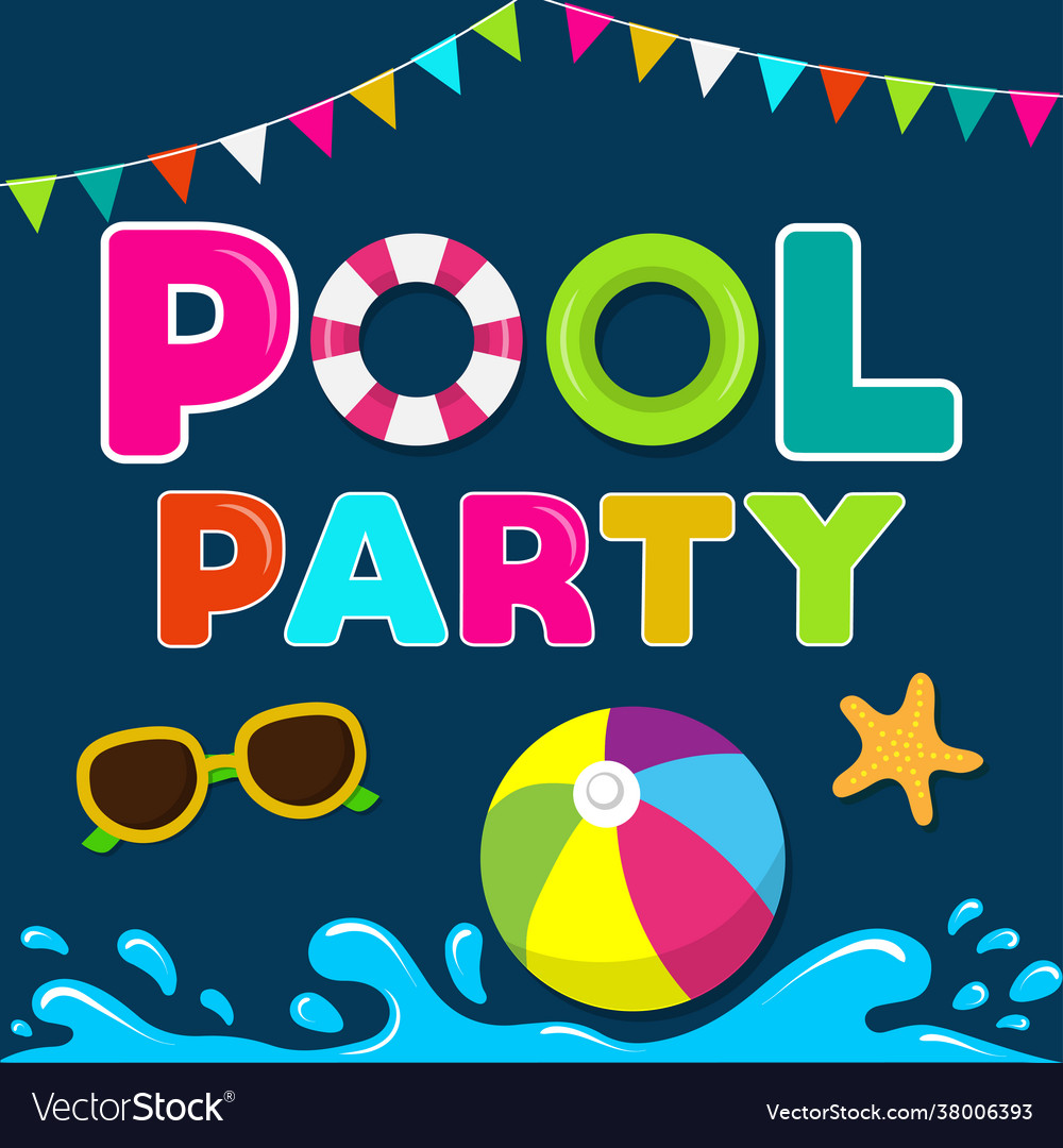 Pool Party Vector Art, Icons, and Graphics for Free Download