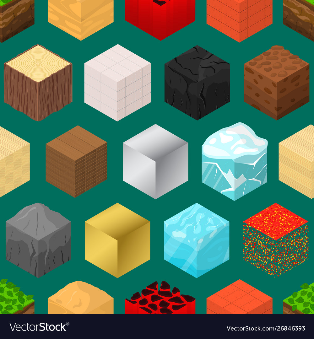 Isometric Cube Pattern - Blocks & Terrain