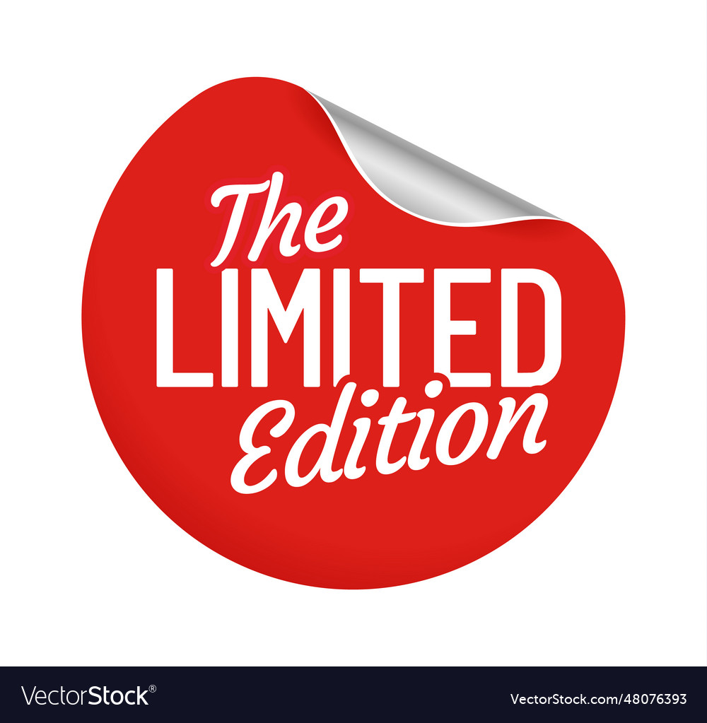 Limited edition round label sticker seller offer