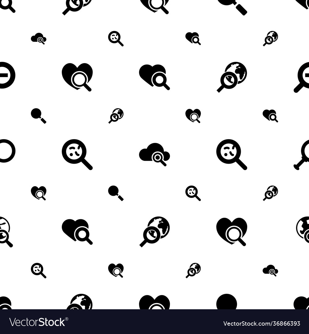 Vergrößern Icons Muster nahtlos weiß Hintergrund