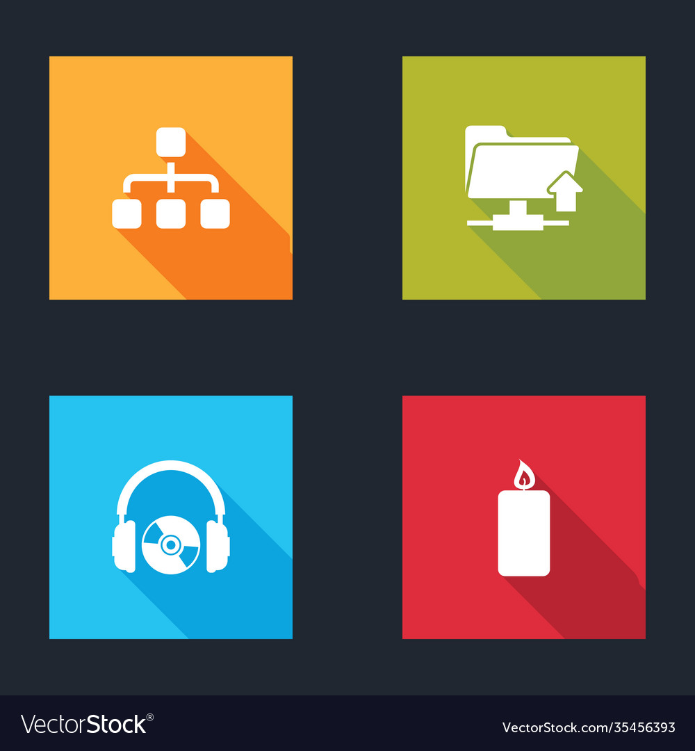 Set hierarchy organogram chart ftp folder upload vector image Set hierarchy organogram chart ftp folder upload