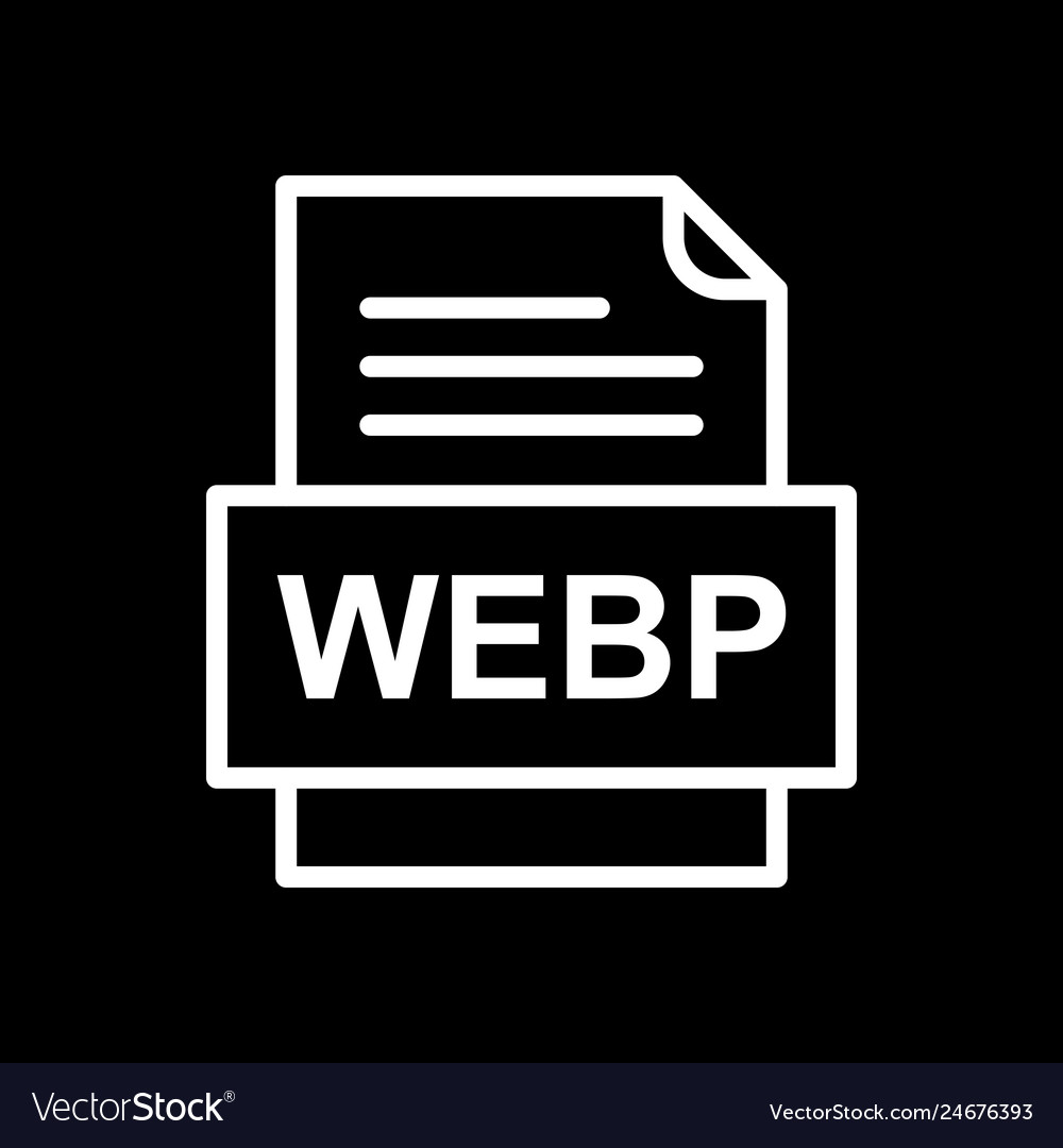 Webp file document icon
