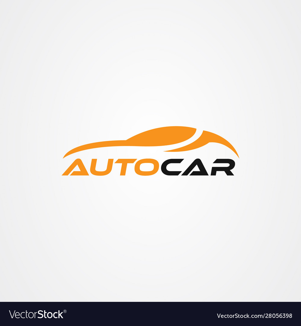 Abstract car logo design concept automotive Vector Image