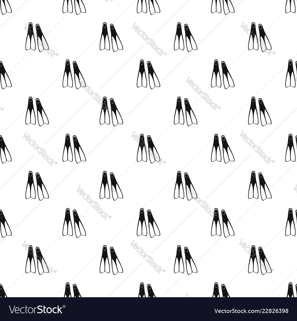 Flippers pattern seamless Royalty Free Vector Image