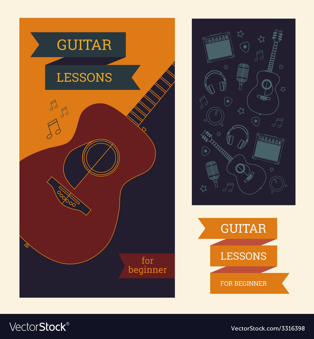 Guitar poster Royalty Free Vector Image - VectorStock