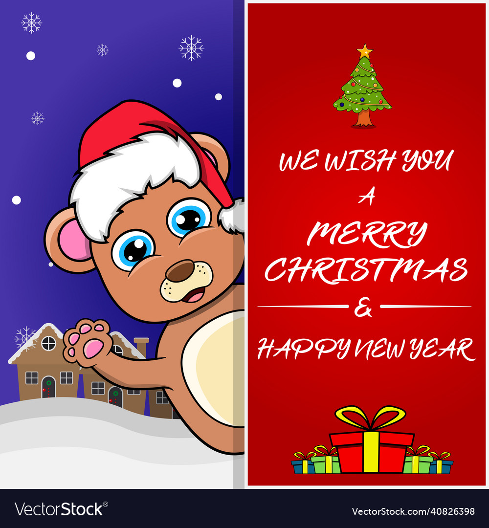 Merry christmas greeting card flyer invitation