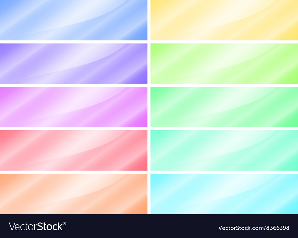 Multicolored glossy rectangular banner