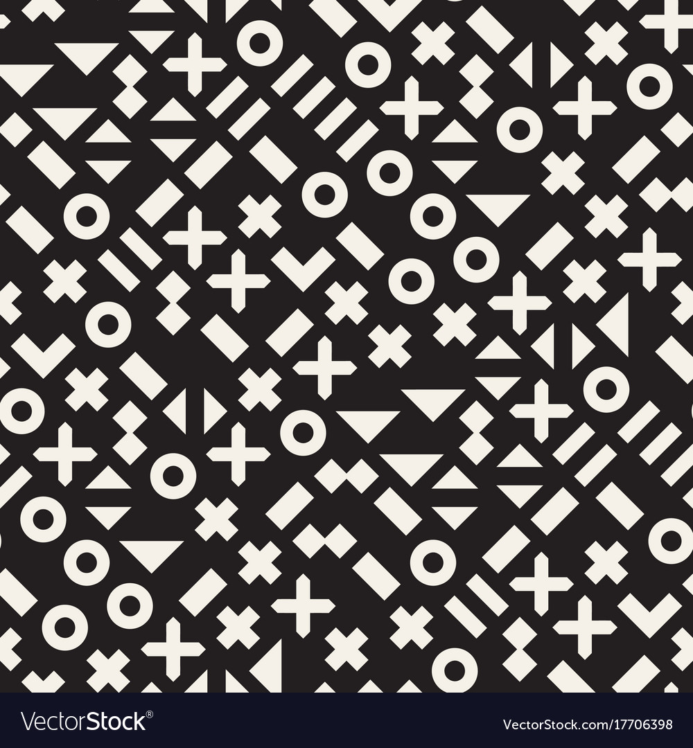 Random shapes seamless pattern modern