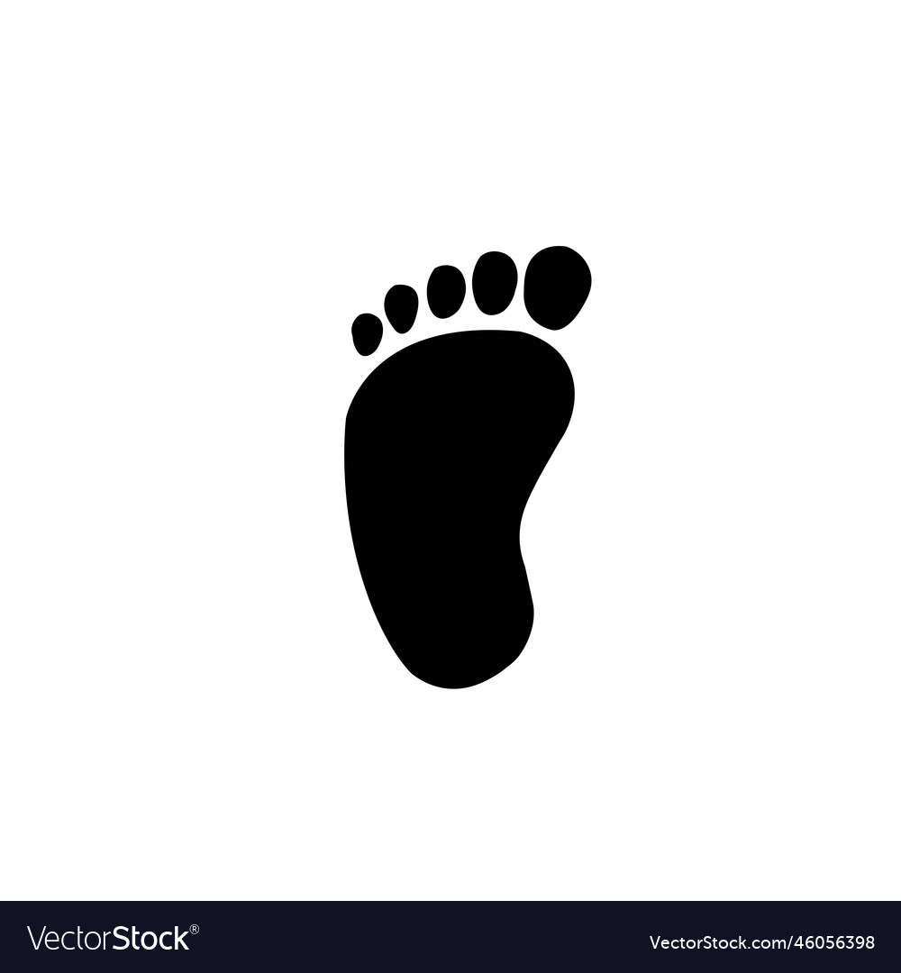 Soles of the feet icon logo Royalty Free Vector Image