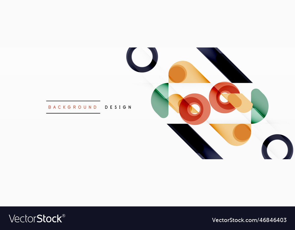 Circle minimal abstract background design Vector Image Circle minimal abstract background design