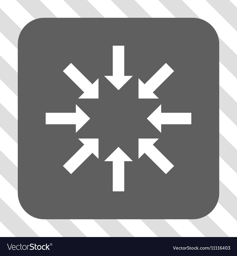 Collapse arrows rounded square button