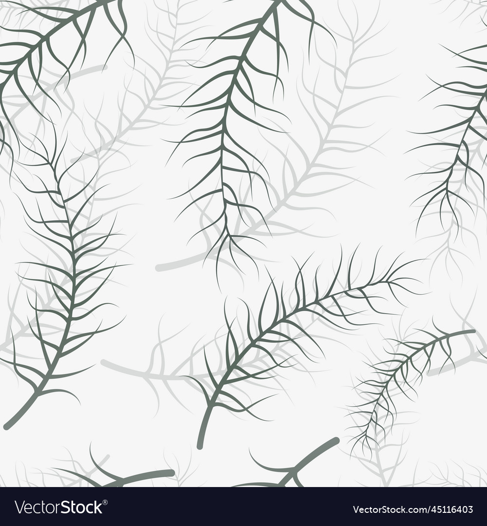 Delicate and elegant seamless pattern with plant