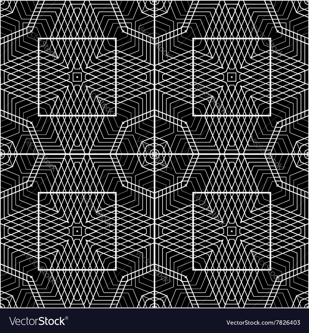 Design seamless monochrome geometric pattern