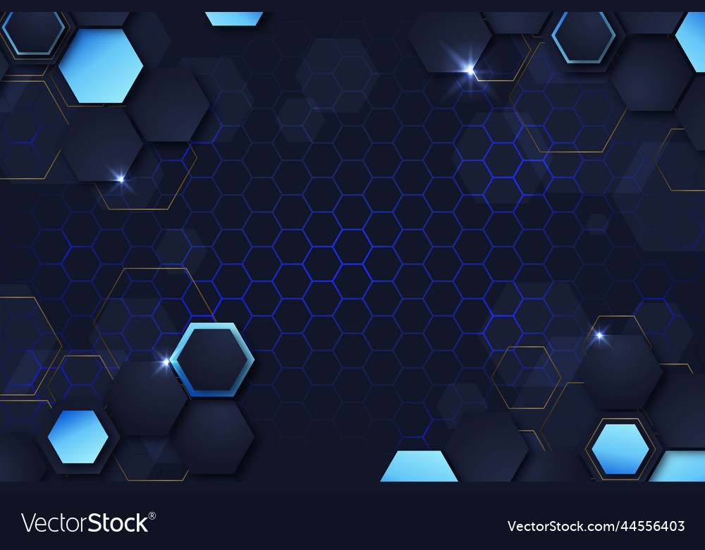 Gradient hexagonal background design