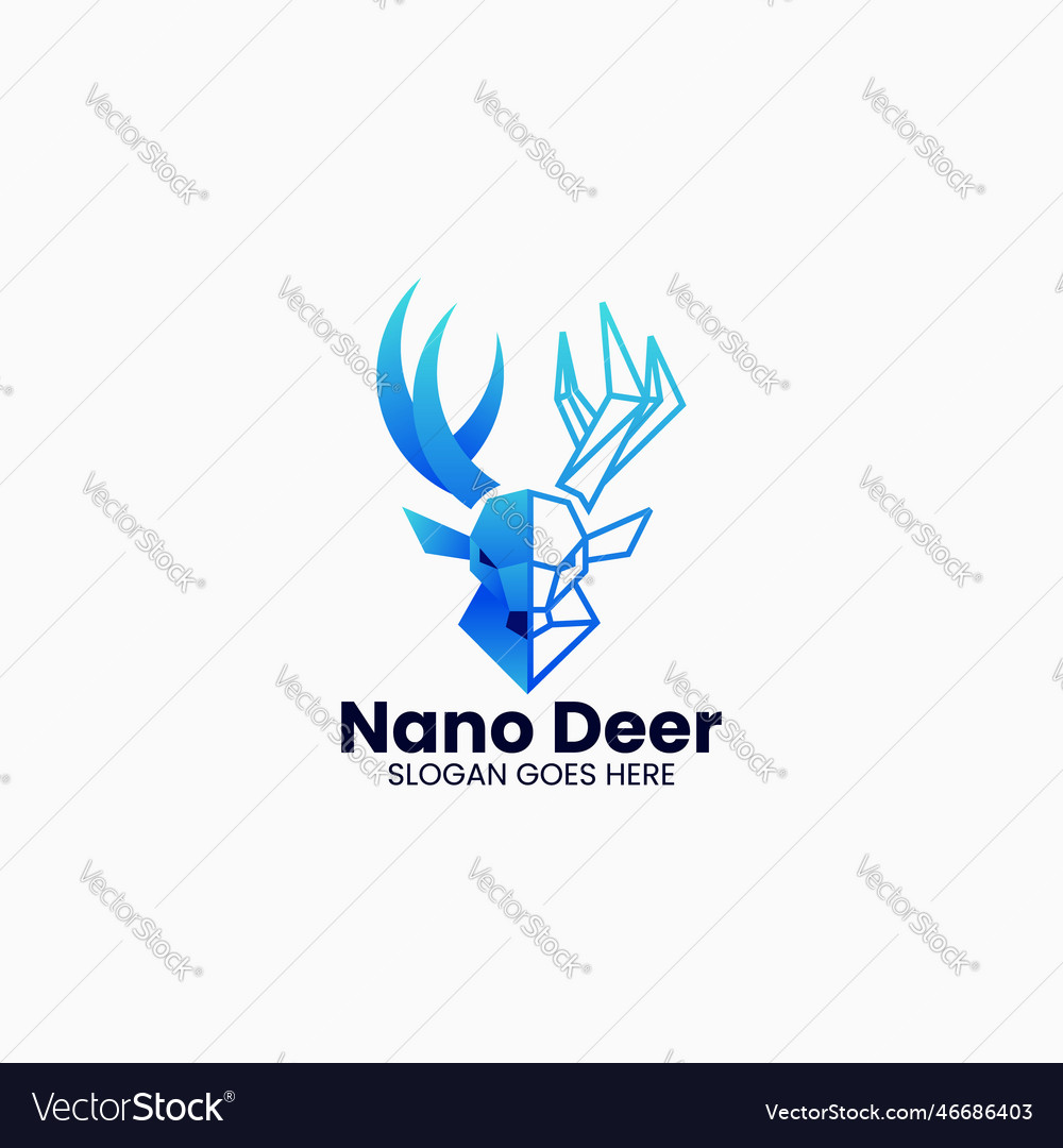 Logo Deer Gradienten bunten Stil