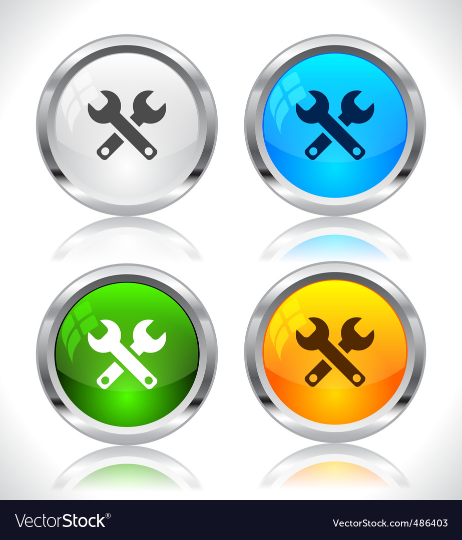 Metal web buttons