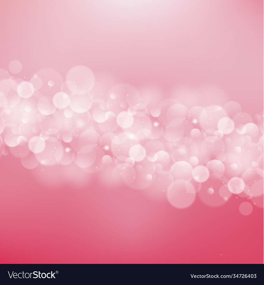 Multicolored blurry bokeh on a red background