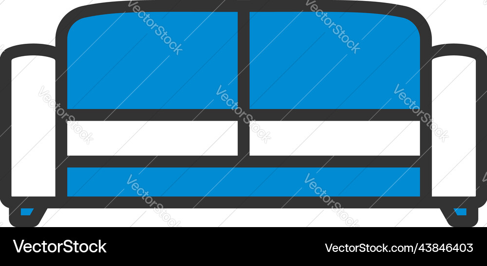 Office sofa icon Royalty Free Vector Image - VectorStock