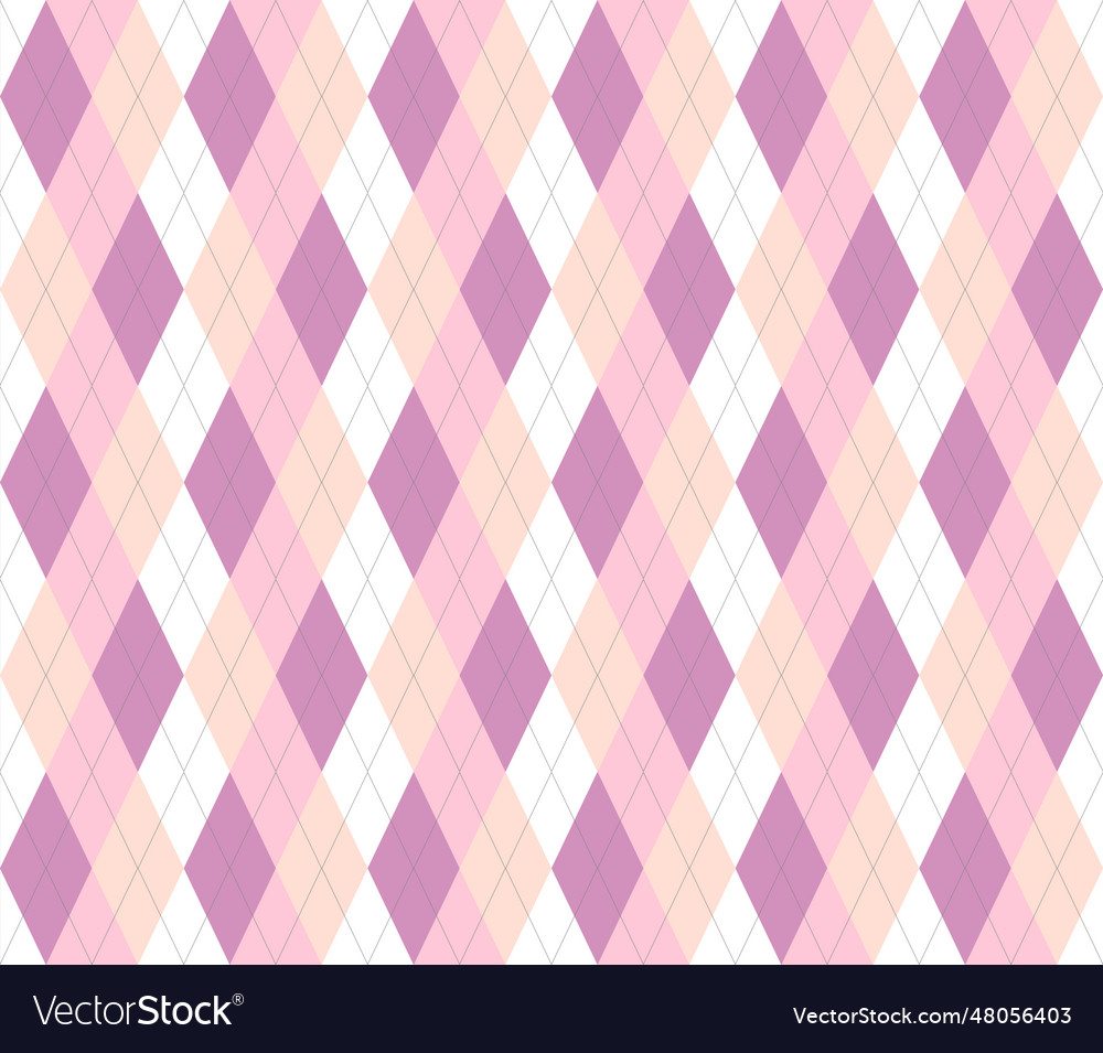 Pastel argyle seamless pattern background vector image Pastel argyle seamless pattern background