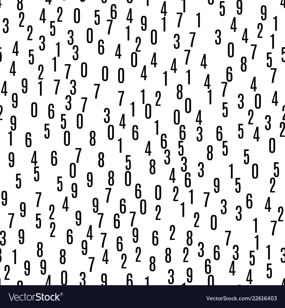 Seamless pattern with the numbers vector image Seamless pattern with the numbers