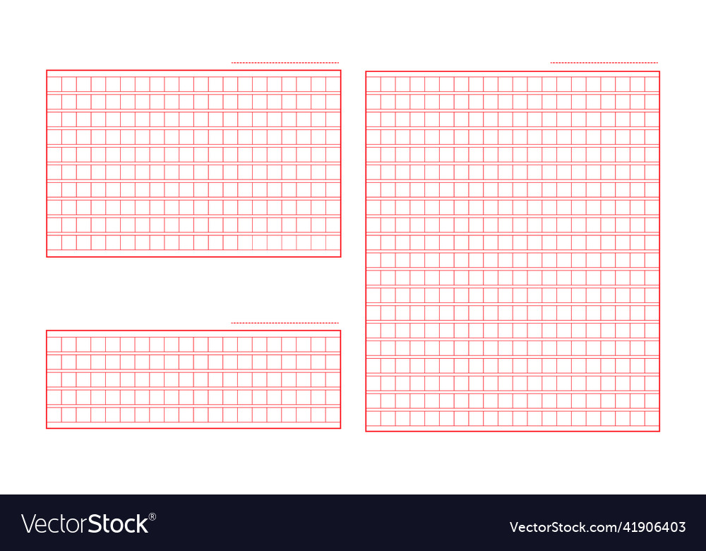 Set of squared manuscript icon paper file vector image Set of squared manuscript icon paper file