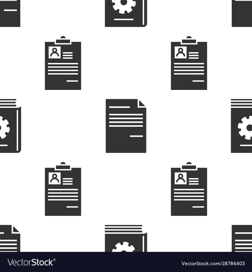 Set user manual document and clipboard vector image Set user manual document and clipboard