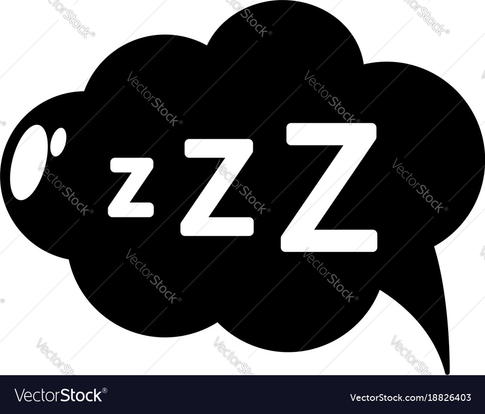 Snoring icon simple style Royalty Free Vector Image