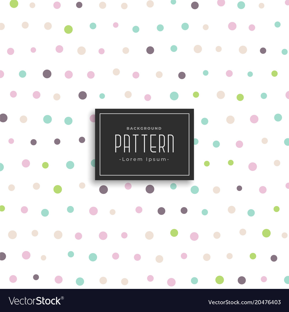 Soft color polka dots pattern background