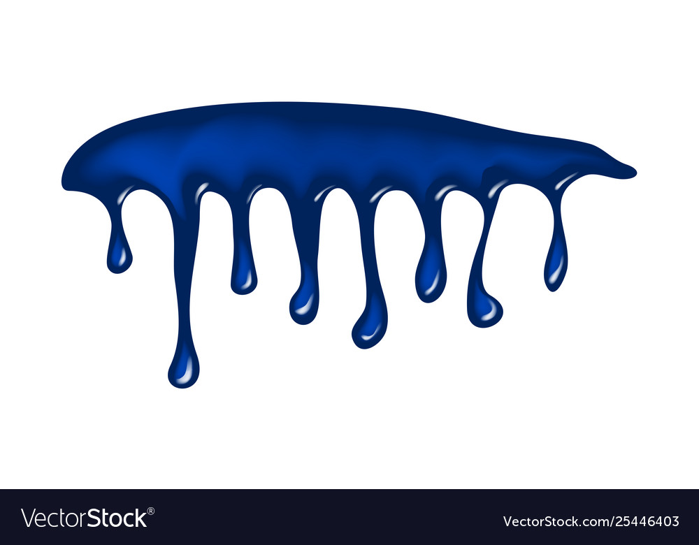 Water ink drip dripping paint symbol icon design Vector Image