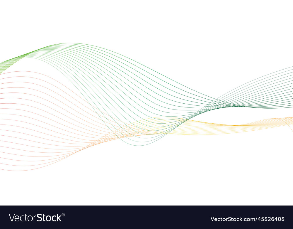 Abstract colorful wave element for design vector image Abstract colorful wave element for design