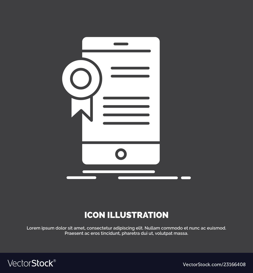 Certificate certification app application Vector Image Certificate certification app application