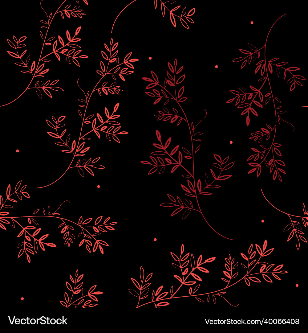 Christmas seamless pattern with branches Vector Image