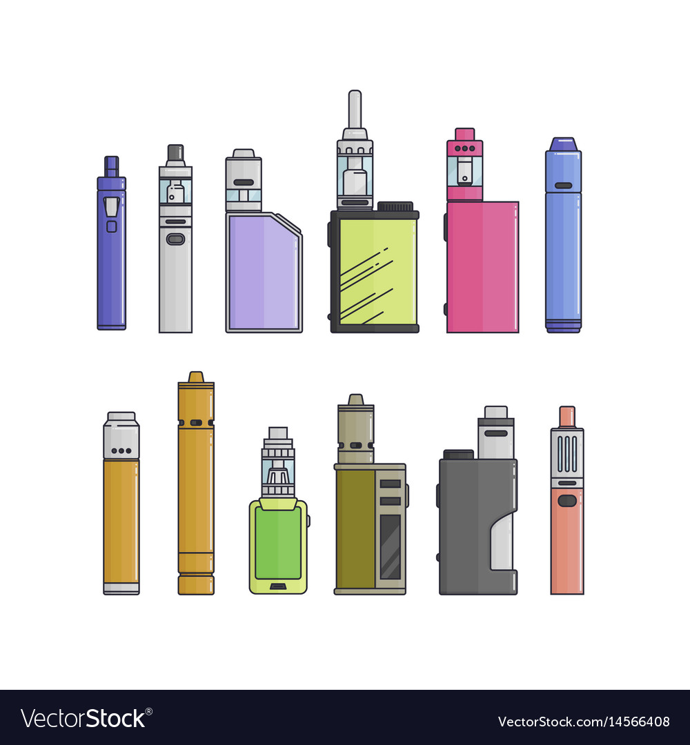 Colorful Vape Device Icons