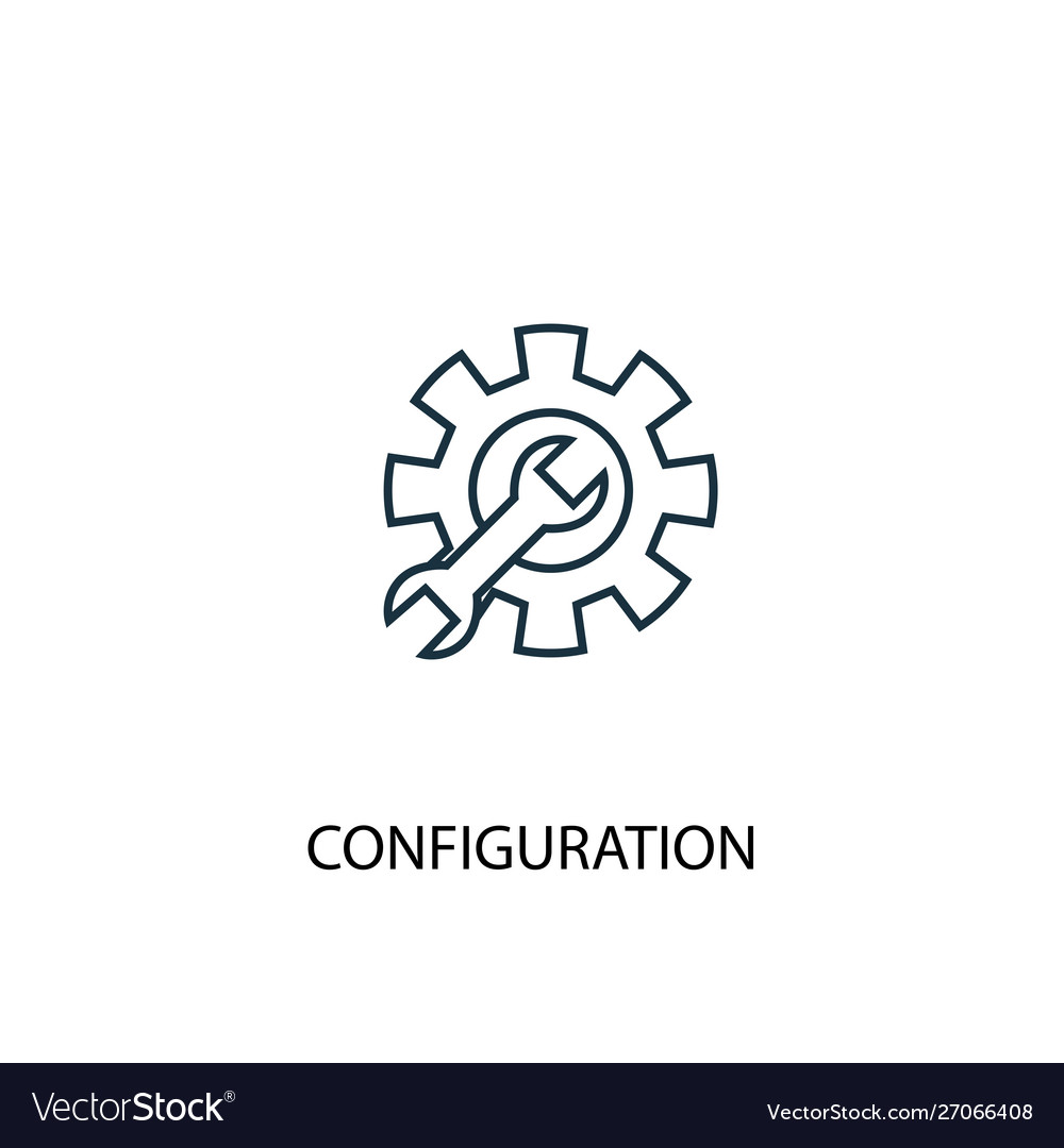 Configuration concept line icon simple element