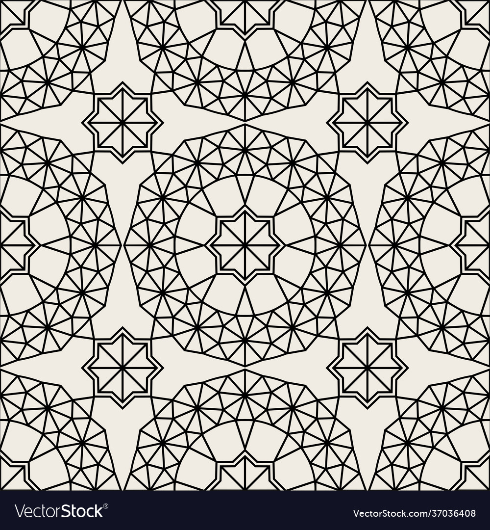 Elegant seamless geometric pattern in arabic style